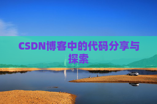 CSDN博客中的代码分享与探索